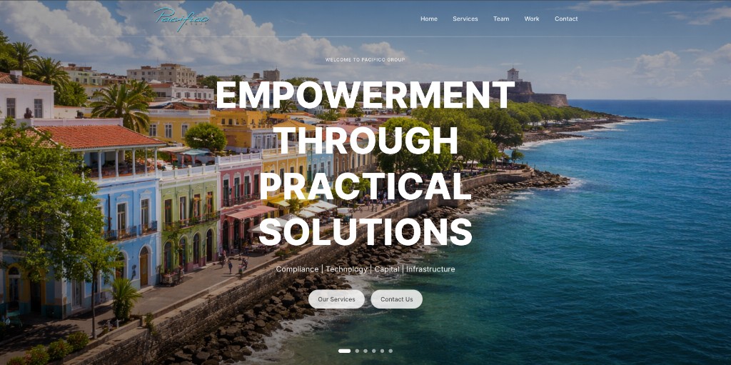 Pacific Group redesigned website by Alta